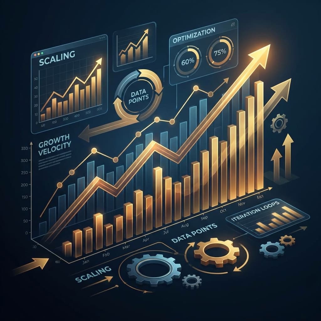 Abstract growth and iteration visual